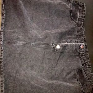 Black mini plus size skirt